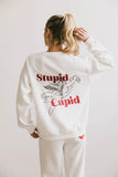 Stupid Cupid Crew Neck Sweater FINAL SALE