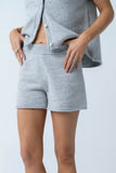 Paige Knit Shorts in Grey