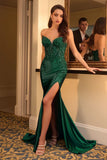 ALEXIS GOWN SATIN LACE STRAPLESS FITTED GOWN