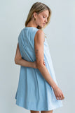 Luka Mini Dress in Blue
