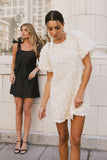 Andria Rosette Mini Dress FINAL SALE