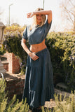 Kiera Denim Maxi Skirt FINAL SALE