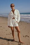 Lena Button Up in Ivory FINAL SALE