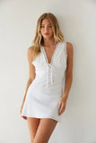 Mable Lace Trim Mini Dress