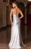 ROMINA GOWN LINEAR HOT STONE FITTED DRESS