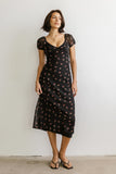 Cammie Floral Maxi Dress in Black FINAL SALE
