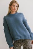 Josie Knit Sweater in Blue FINAL SALE