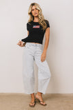 Cade Striped Barrel Jeans FINAL SALE