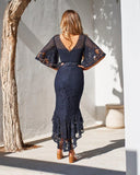 Reyna Dress Navy Blue