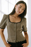 Marrel Gingham Blouse