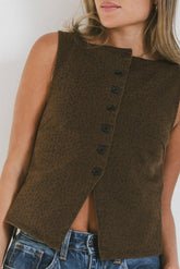 Louella Leopard Vest FINAL SALE