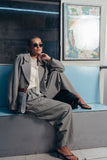 Abby Houndstooth Barrel Pants