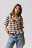 Liam Plaid Blouse