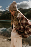 Gigi Plaid Jacket in Red FINAL SALE