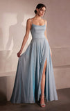 Eileen Gown Elegant Shimmer Drape Formal Dress