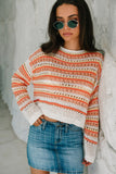 Alder Striped Denim Mini Skirt