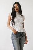 Rodney Smocked Blouse in Cream