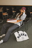 Jenna Striped Wide Leg Pants in Grey FINAL SALE