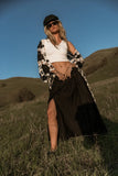 Kiri Double Slit Skirt in Black FINAL SALE