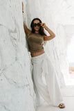Maia Braided Top in Brown