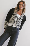 Benja Embroidered Jacket in Black FINAL SALE