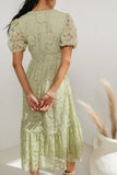 Rowan Lace Dress in Sage FINAL SALE