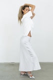 Tory Satin Maxi Skirt in Silver