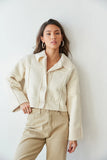 Lyndsey Sherpa Cropped Jacket