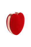 Red Velvet Heart Handbag