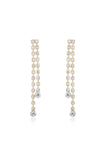 Crystal Sun Shower Dangle Earrings
