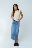 Landry Denim Midi Skirt