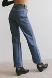 Olwen Retro Straight Leg Jeans in Dark Wash FINAL SALE