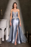 Jeanette Gown Crystal Embellished Dress With Overskirt
