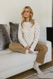 Tessa Pointelle Sweater in Cream FINAL SALE