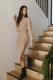 Ulrich Sweater Dress in Tan FINAL SALE