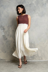 Serafina Maxi Dress in Marsala