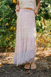 Shauna Mixed Media Maxi Skirt