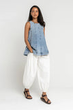 Savannah Denim Sleeveless Tunic Top