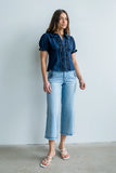 Charlie Button Up in Dark Wash