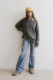 Ashley Knit Sweater in Charcoal FINAL SALE