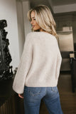 Aliyah Knit Sweater in Taupe FINAL SALE