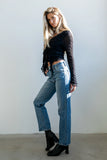 Reya Straight Leg Jeans in Medium Wash