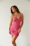 Fallon Lace Open Back Mini Dress