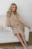 Lilly Cable Knit Skirt in Cream FINAL SALE