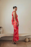 Havana Floral Halter Maxi Dress