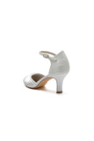 Lace Pointed Toe Satin Wedding Shoes