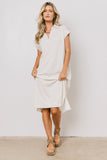 Elisa Striped Maxi Dress in Tan FINAL SALE