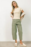 Sephrina Barrel Pants in Olive FINAL SALE