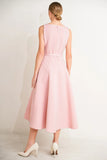 LIVING THE DREAM PINK MIDI DRESS