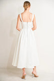 SERENE CHARM OFF WHITE MIDI DRESS FINAL SALE